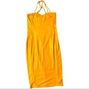 Fashion Nova Yellow Party Dress